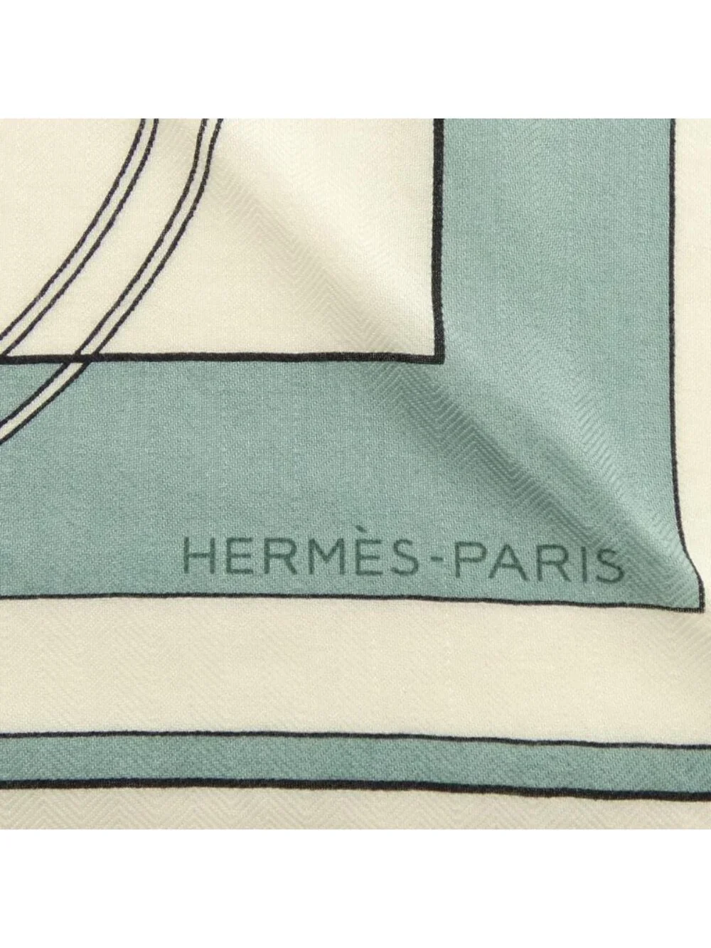 Hermes Ex Libris Triangle Jean Shawl Scarf